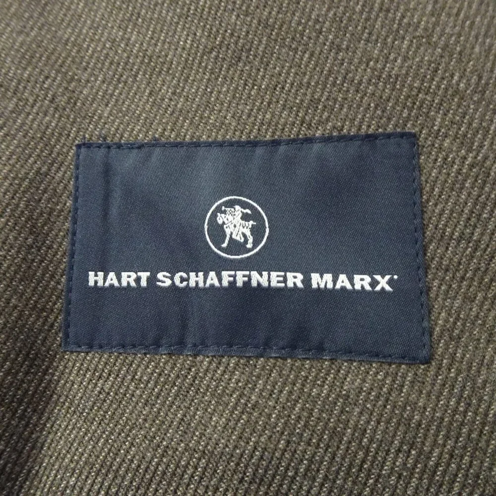 Hart Schaffner Marx Sport Jacket Men's 44R Size L Brown Executive Academia Prof